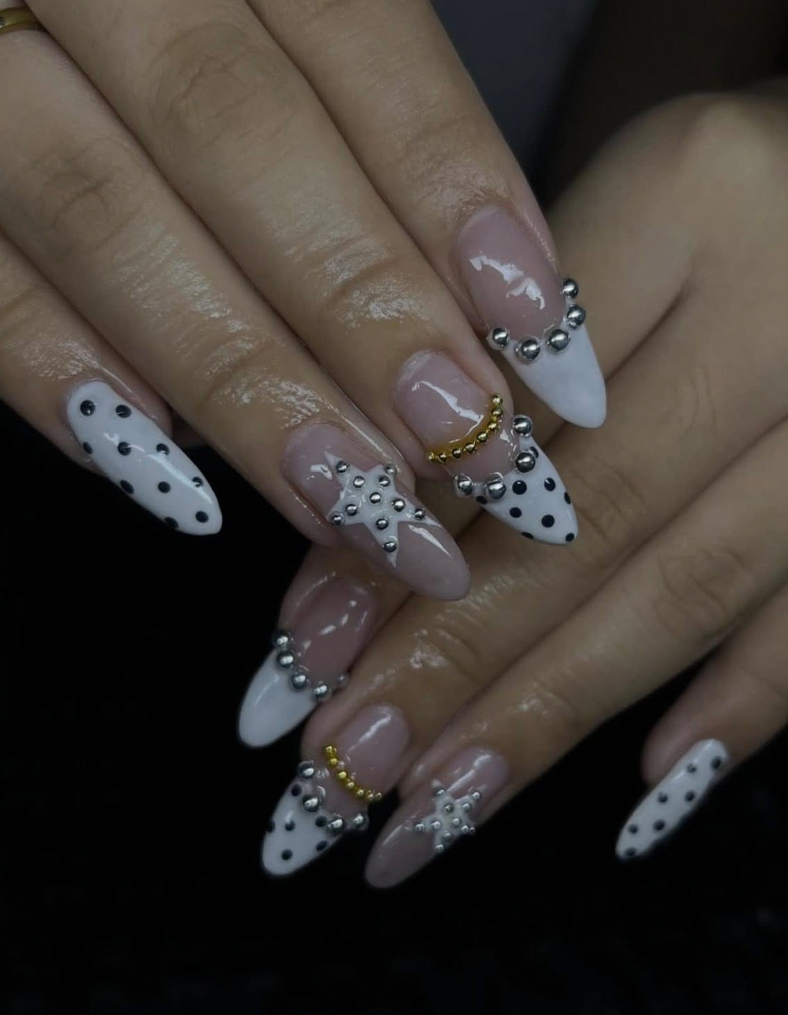Floral nail art post on Claws and Blooms Instagram